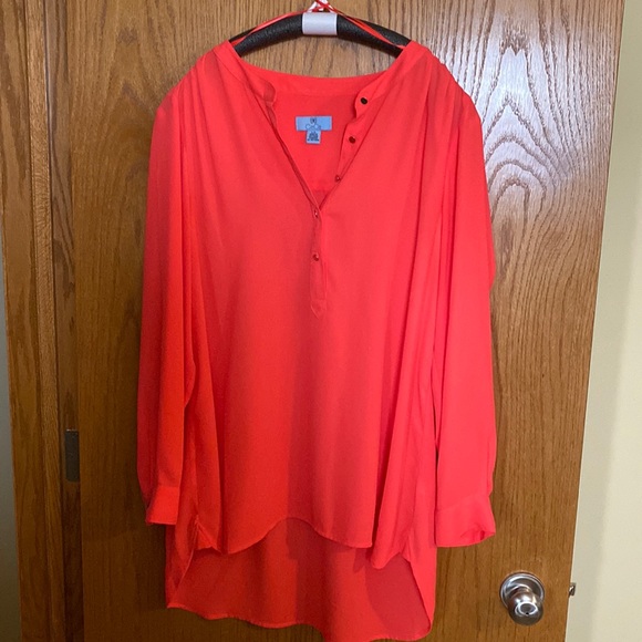 CeCe size large coral blouse - Picture 1 of 4